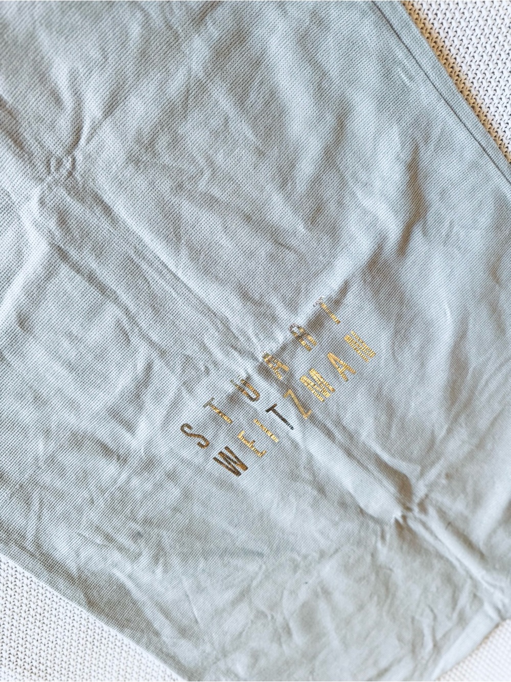 STUART WEITZMAN 26”x17” XL Large Grey Dust Bag - Shoes Boots Bags Travel Storage